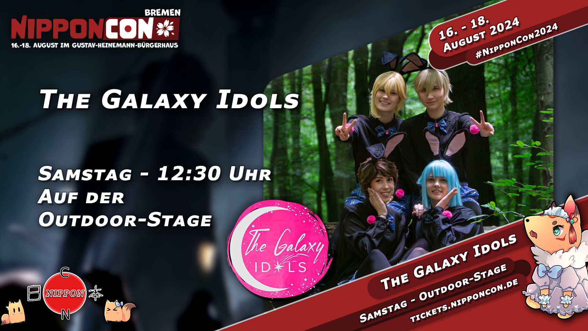 The Galaxy Idols. Am Samstag um 12:30 Uhr auf der Outdoor-Stage. 